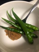 青唐辛子と味噌