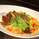 つゆ無し担担麺 辛さ5痺れ3