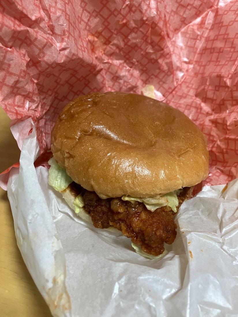 ヤンニョムチキンバーガー 甘辛