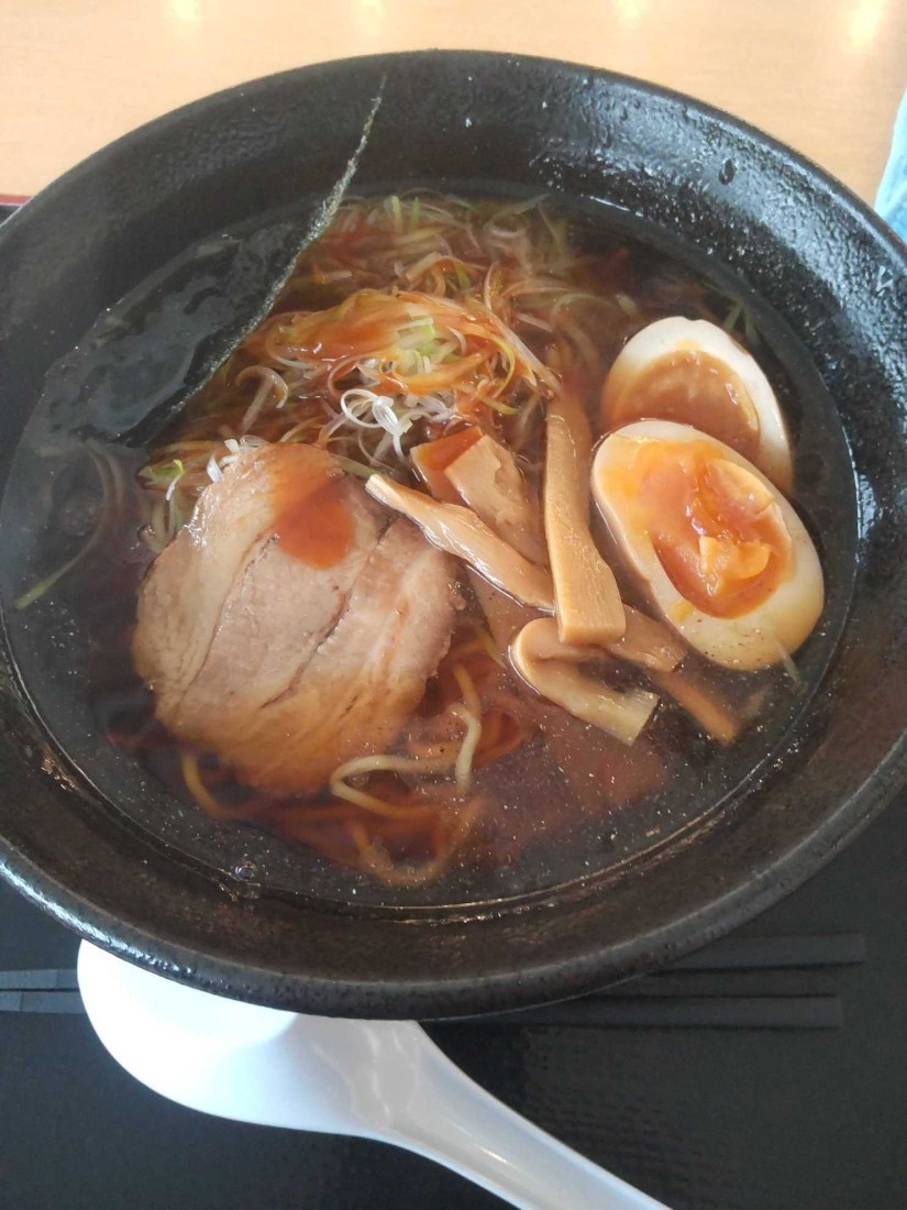辛ネギ醤油ラーメン味玉トッピング
