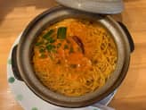 鍋焼きラーメン  鬼辛 レベル ８
