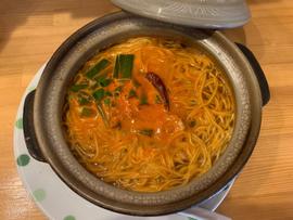 鍋焼きラーメン  鬼辛 レベル ８
