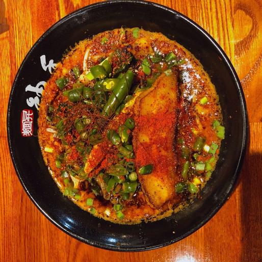 神の手赤 辛さ天国痺れ天国 青唐辛子増し 火炎オプション 天国