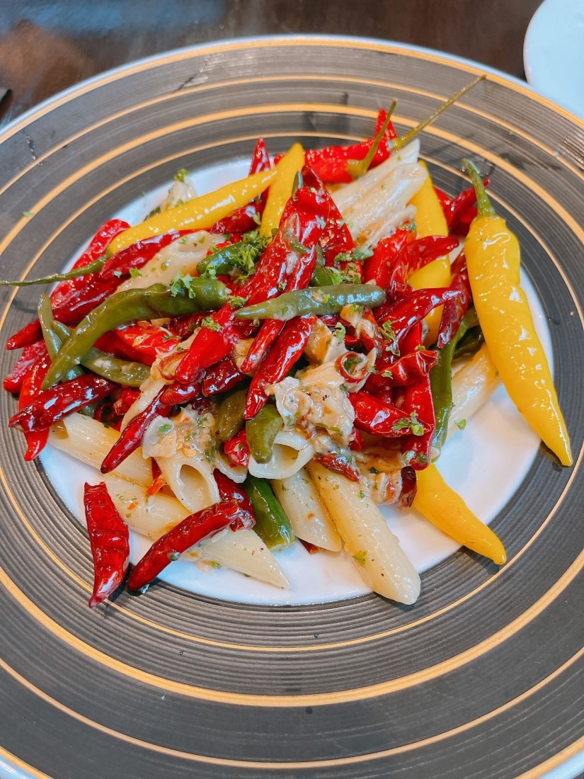 ペペロンチーノペンネ 4辛