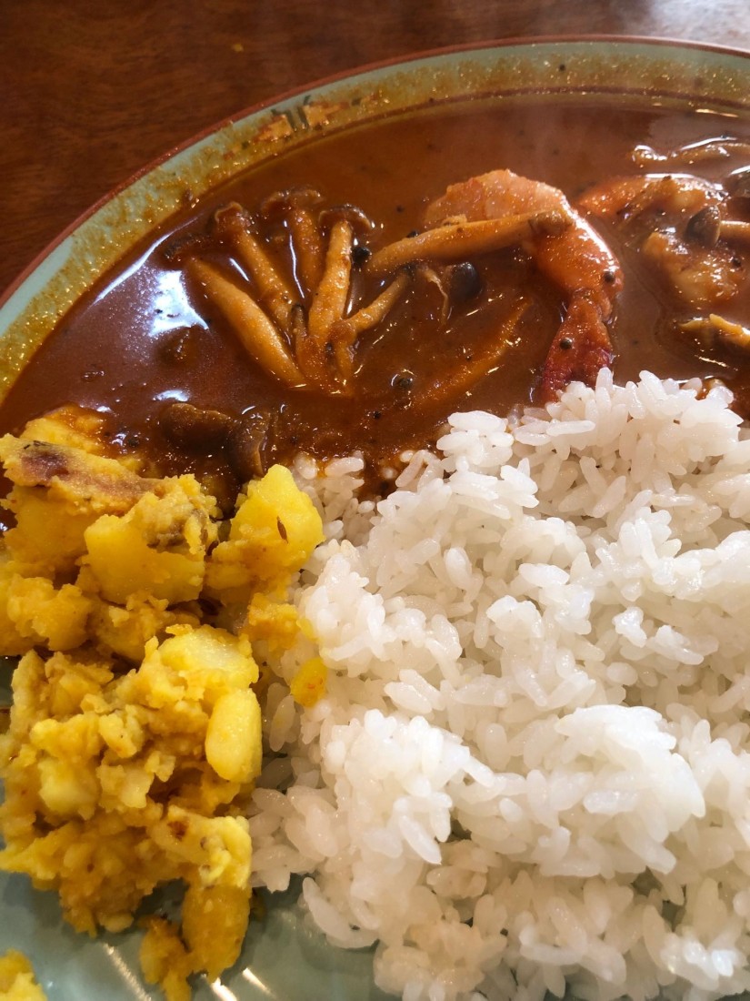 海老と森のきのこ