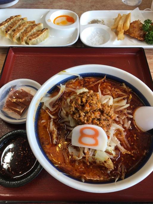 野菜麻辣麺 辛味パウダー2個（2辛）痺れ1個