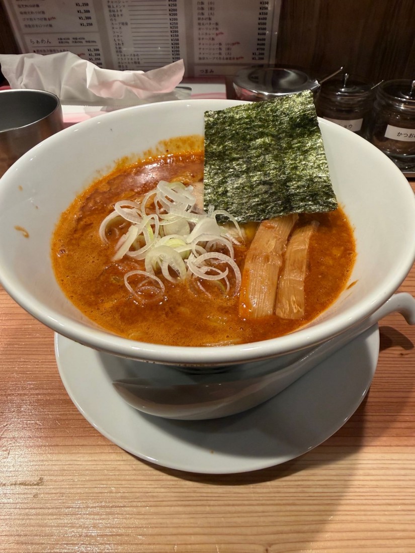 濃厚辛口魚介豚骨ラーメン Lv4（激辛）