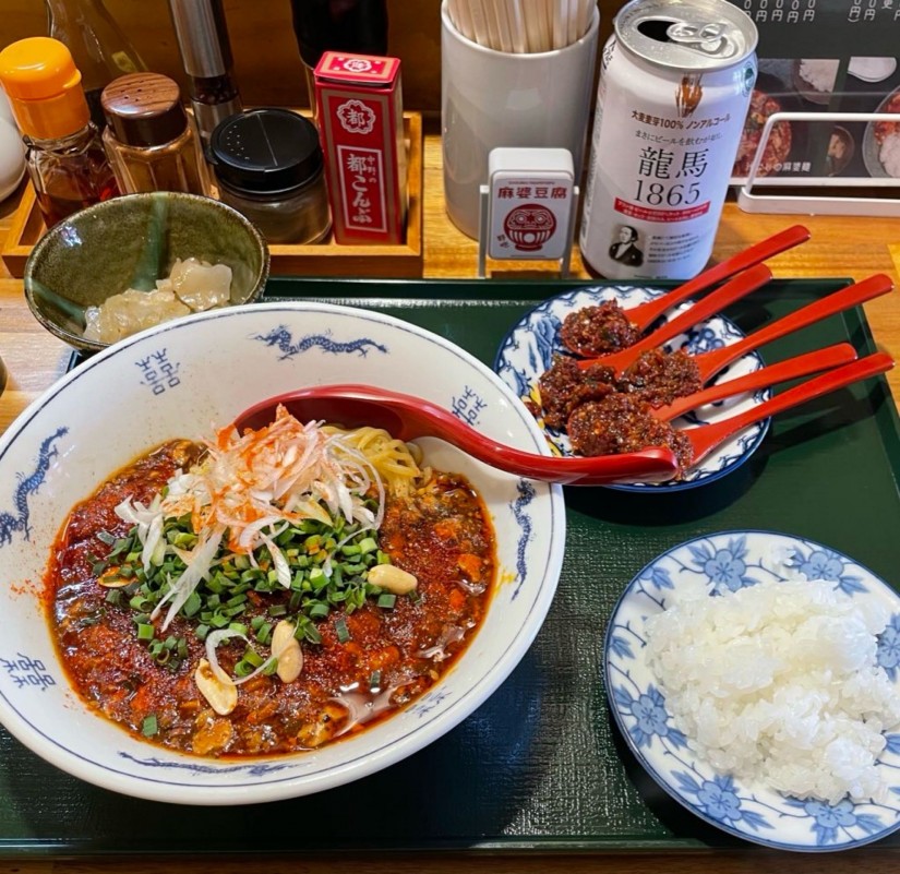 麻婆麺 3辛＋辛スプーンx5