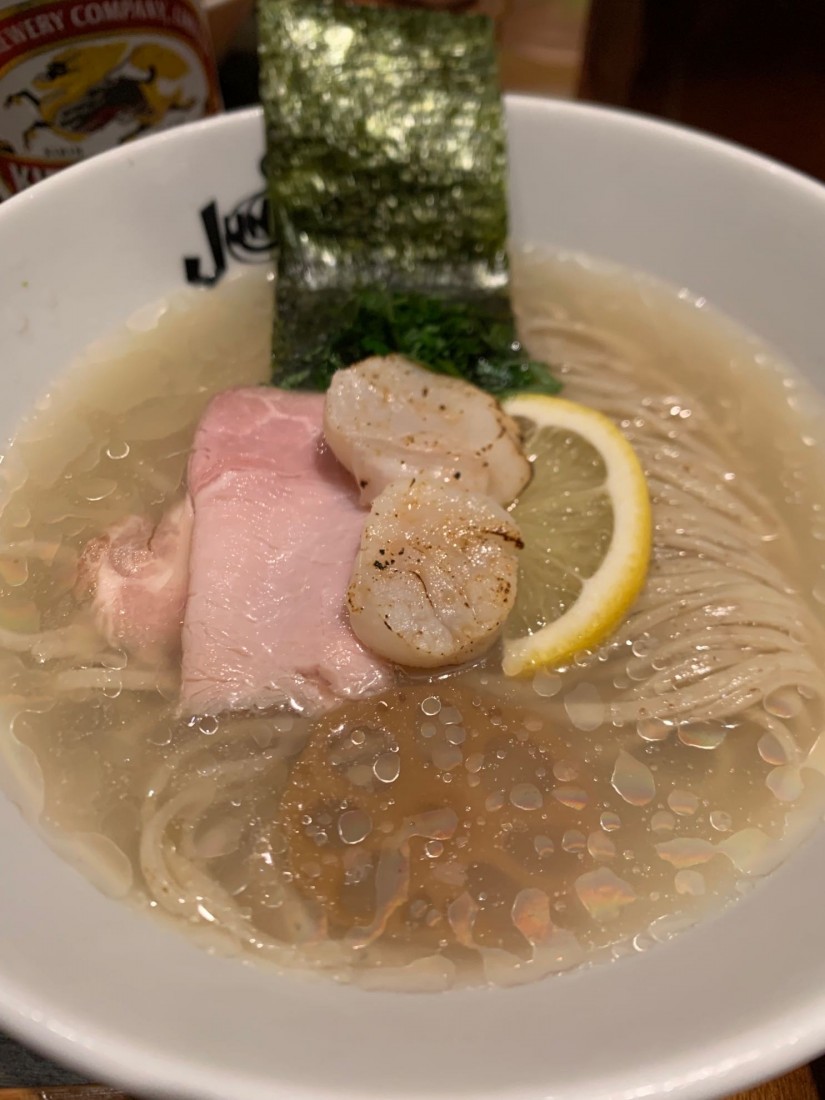 冷やし帆立白湯そば