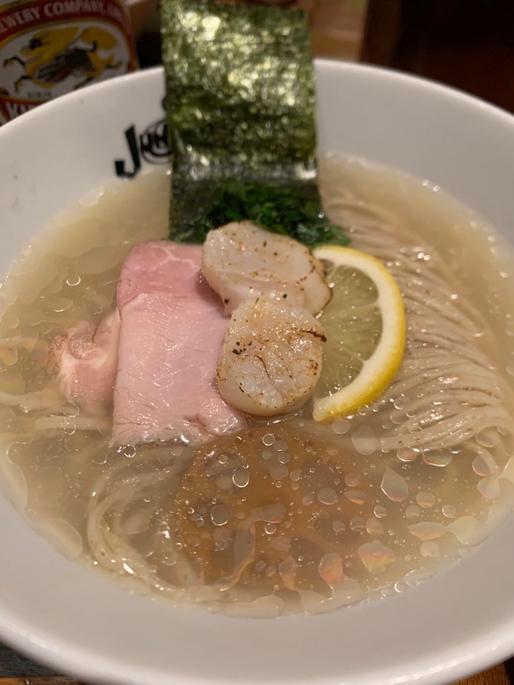 冷やし帆立白湯そば