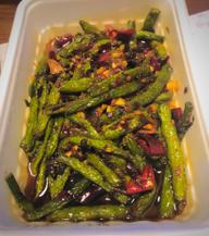 インゲンの四川風炒め