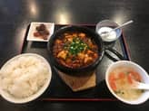石鍋マーボー豆腐定食 激辛