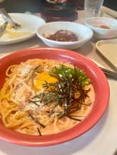 明太クリームカルボナーラ