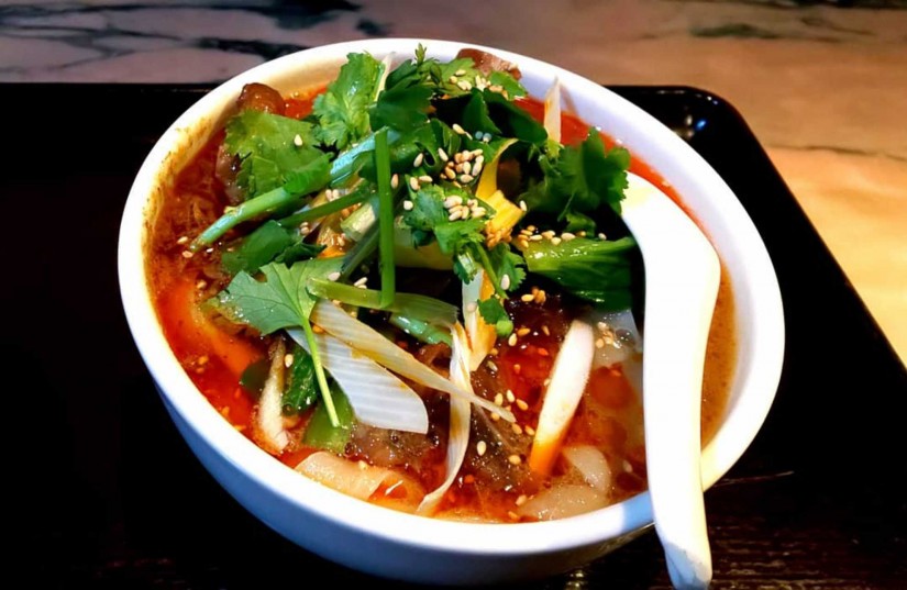 麻辣排骨刀削麺(裏メニュー) 激辛