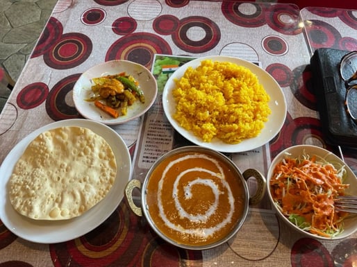 日替わりセット（キノコのカレー） 超激辛