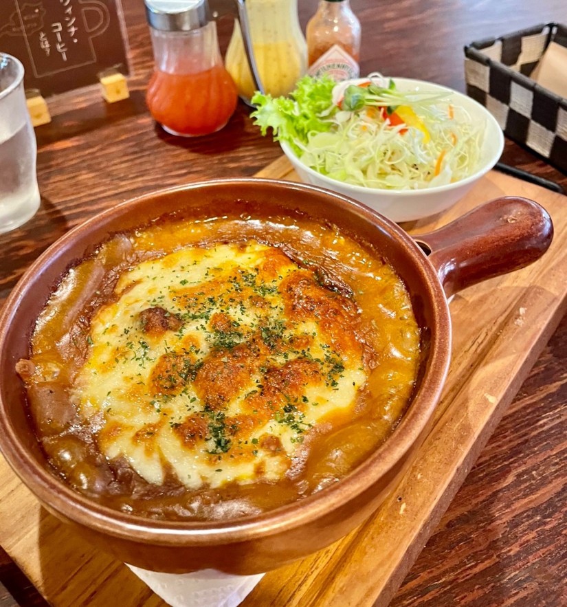 カレーハンバーグドリア