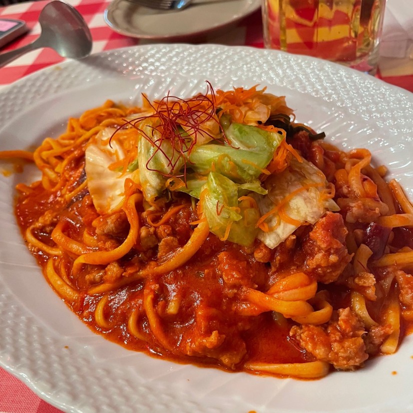 豚ひき肉とキャベツのアラビアータ 5辛