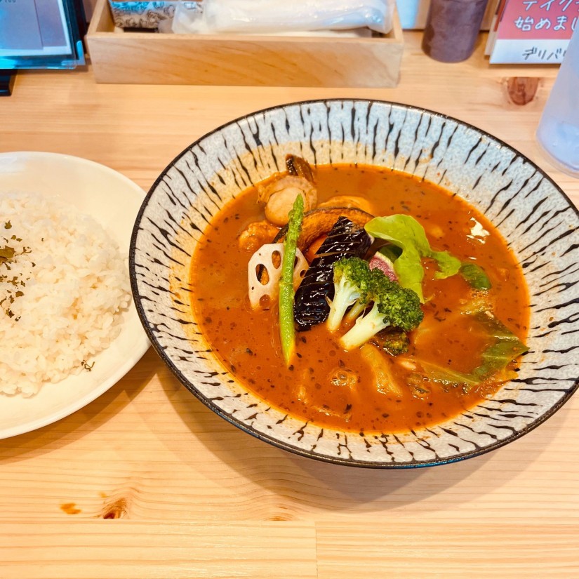 ホタテとあさりと海老 6.激辛