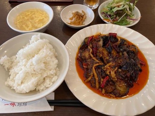 ナスの四川風炒め