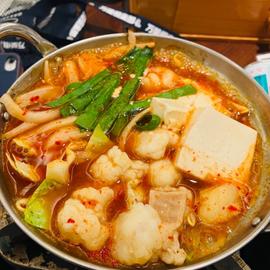 ホルモンチゲ鍋 辛