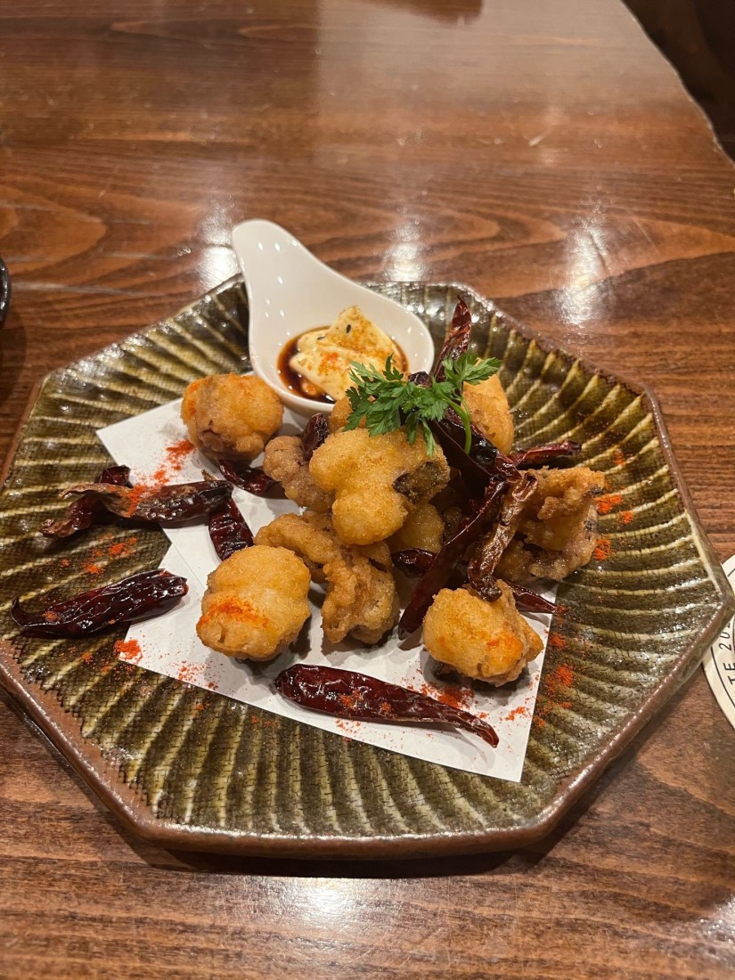 明石産タコの唐揚げ 🌶️×3