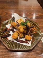 明石産タコの唐揚げ 🌶️×3