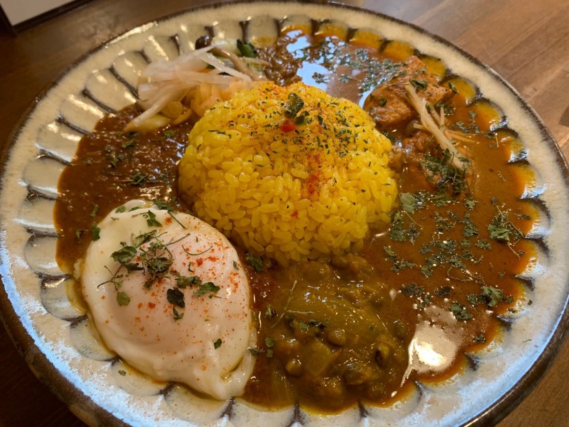 あいがけカレー。