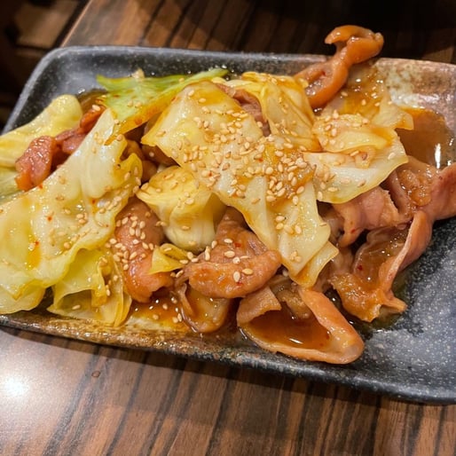 辛味噌ホルモン炒め