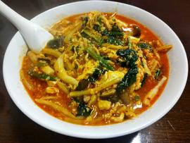 酸辣湯麺 辛め
