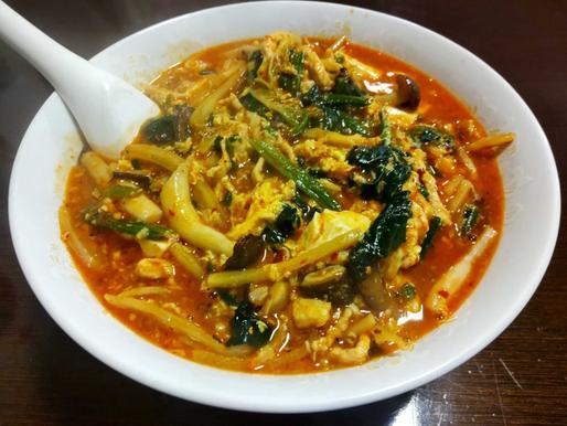 酸辣湯麺 辛め