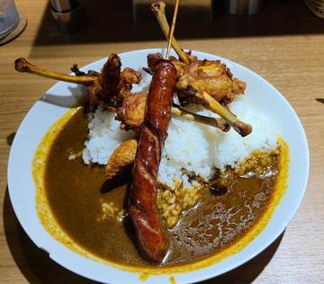 チキンとウインナー１本カレー(辛) 辛