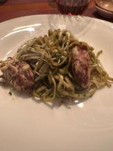 イカと春菊の焼きそば