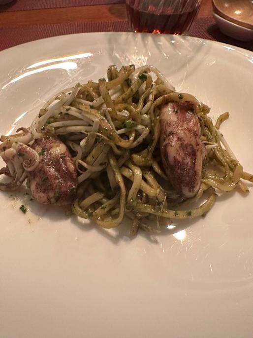 イカと春菊の焼きそば