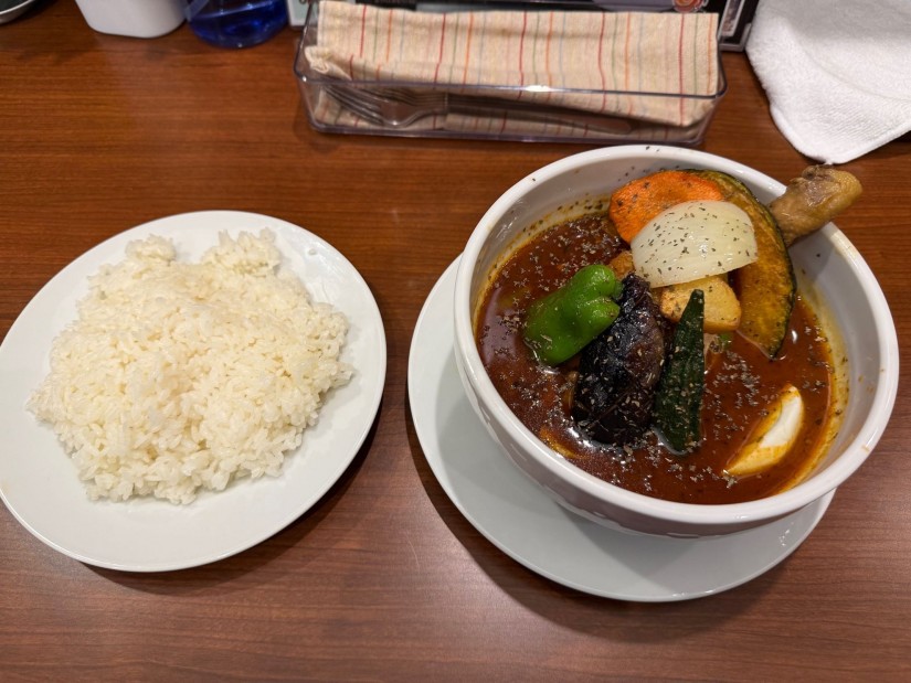 チキンベジタブルスープカレー 5番激辛