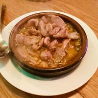 砂ずりの辛いアヒージョ