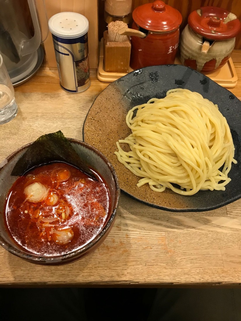 辛味つけ麺 辛味MAX (ノーマル)、ダブル、MAX