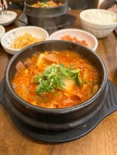 ブデチゲ定食 辛め