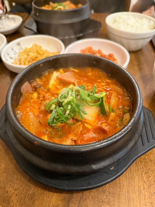 ブデチゲ定食 辛め