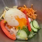 野菜温玉ビビン冷麺