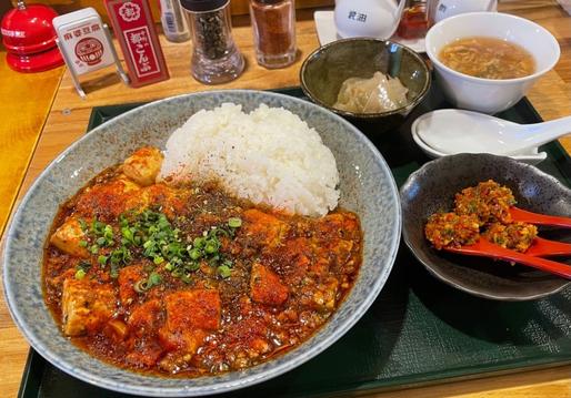 麻婆豆腐ライス 3辛➕辛スプーンx3