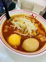 北極ラーメン 刻みニンニク卵