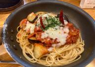 ナスとベーコンのアラビアータ 鬼