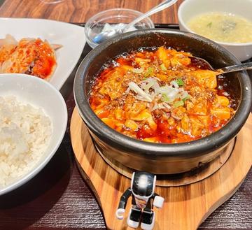 ランチ麻婆豆腐定食 「とっても辛くして」