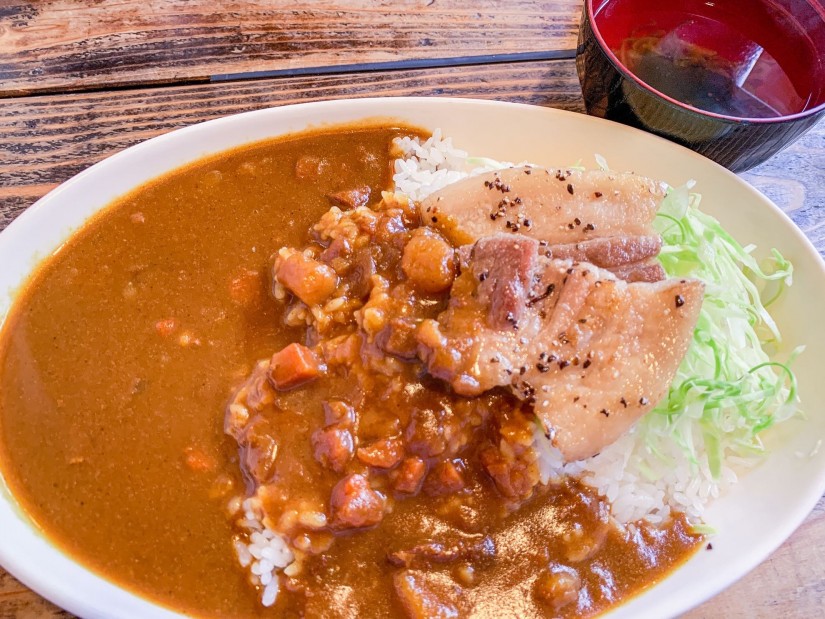 黒豚ステーキカレー(ご飯大盛)