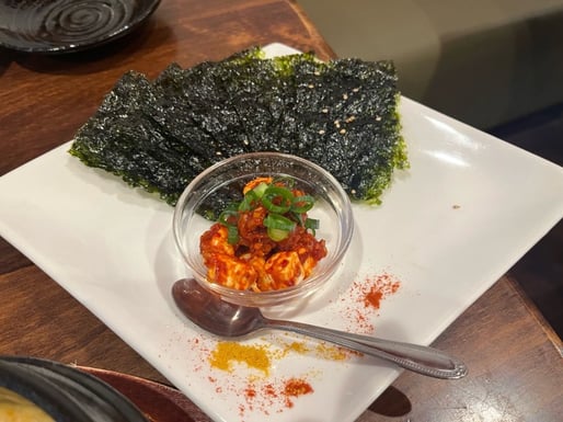 チャンジャとクリームチーズ 🌶️🌶️🌶️