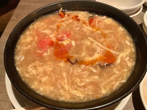 トマト入り酸辣湯麺