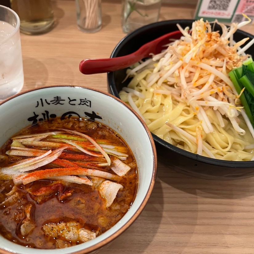 ゆず醤油つけ麺 激辛 辛さ3倍
