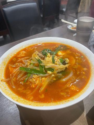 辛ニラ玉麺 3辛