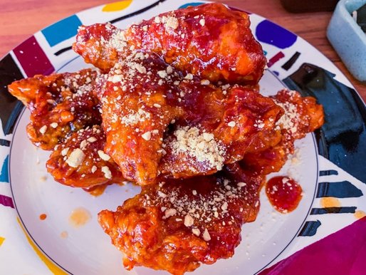 スパイシーチキン(ハーフ) (辛くしますか？と聞いてくれたのでお願いした)
