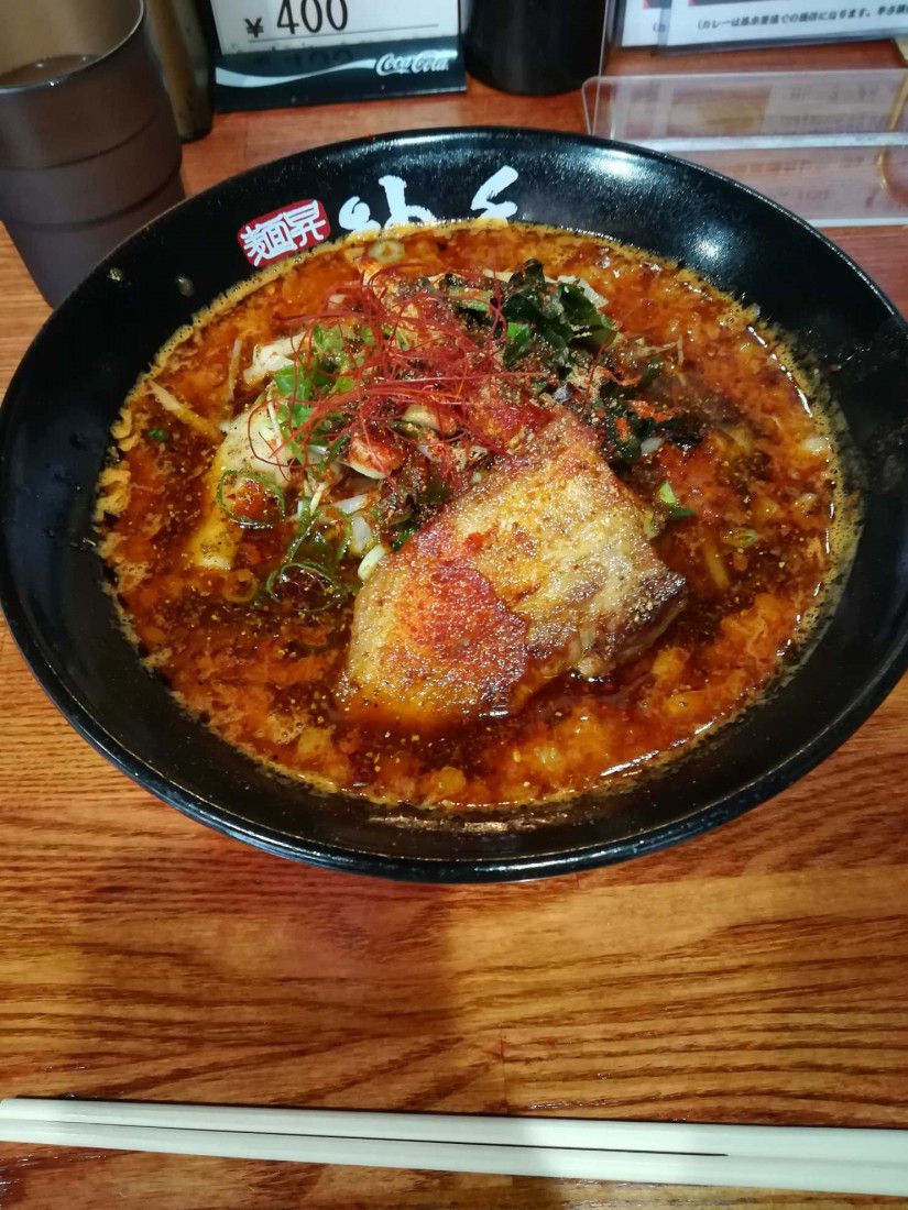 四川風辛味噌ラーメン赤 辛さシビレ天国